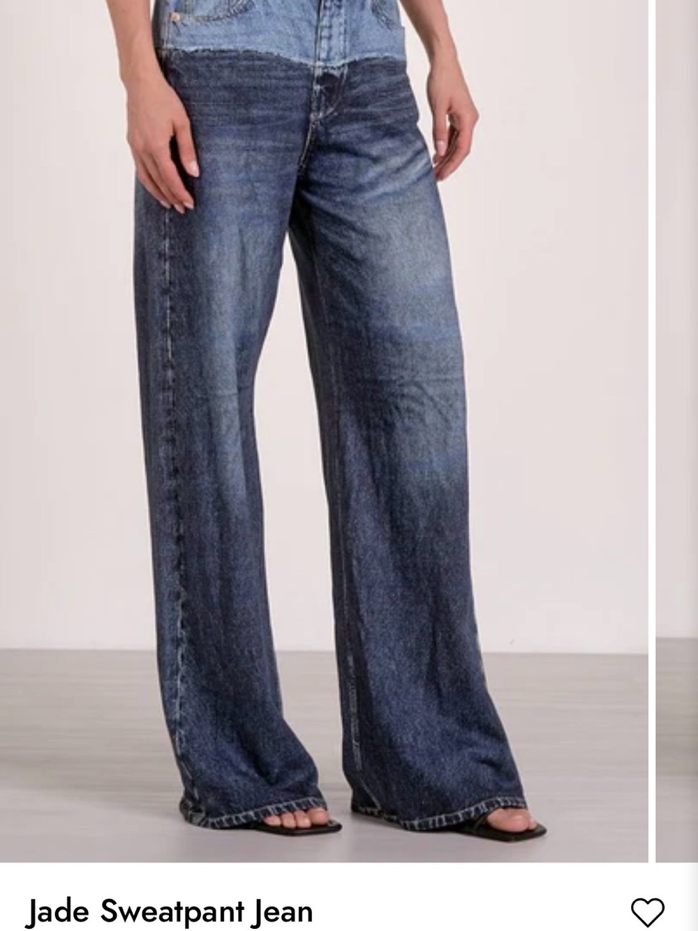 Jade Wide-Leg Jeans - Blue